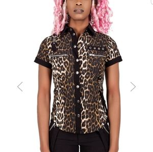Killstar Cat's Meow Cap-sleeve shirt